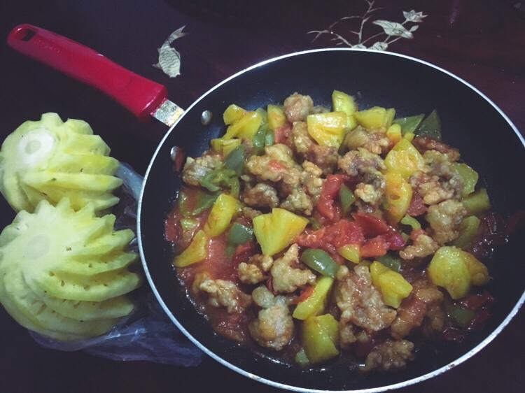 菠萝咕噜肉的做法