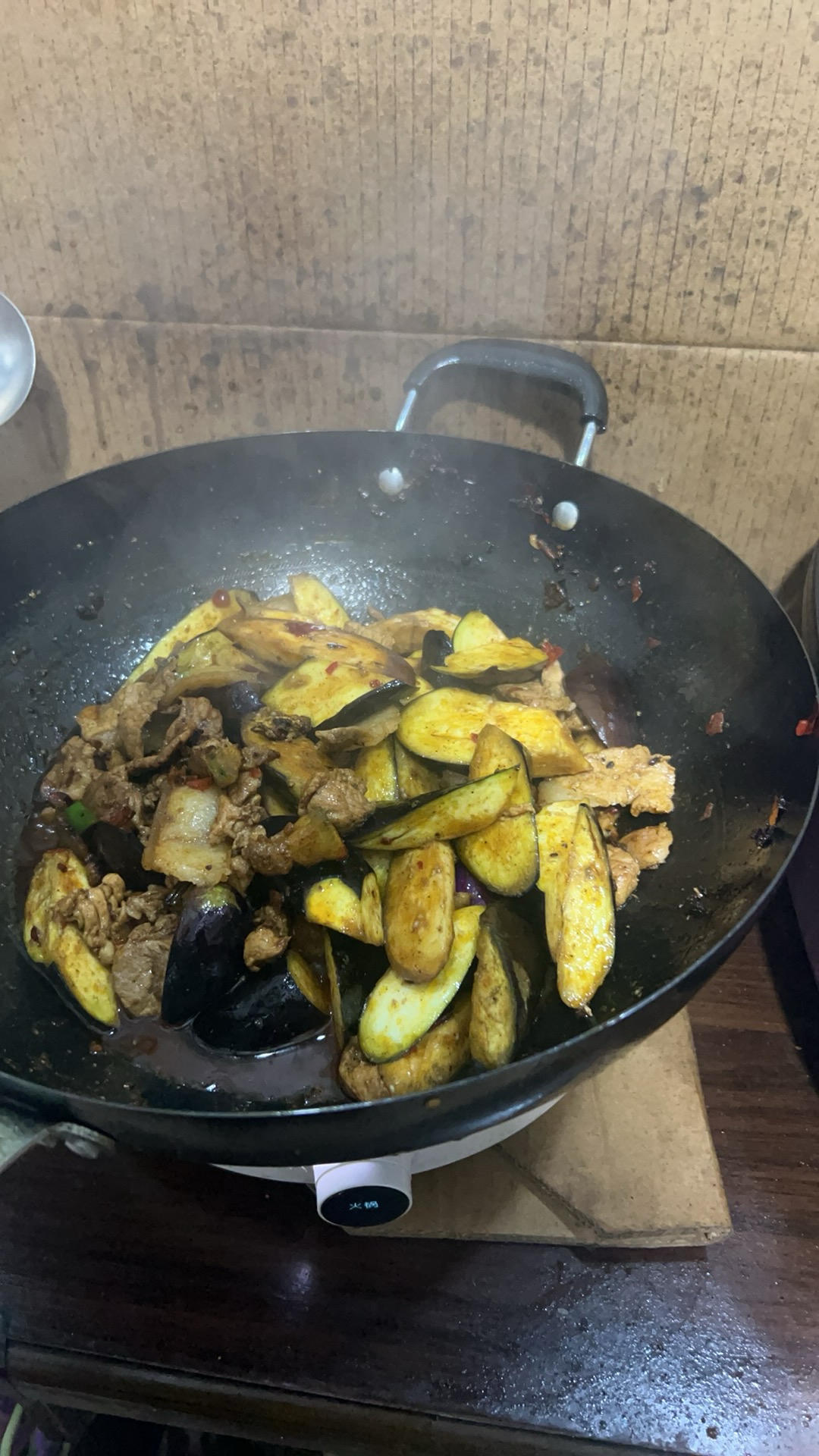 少油版茄子炒肉