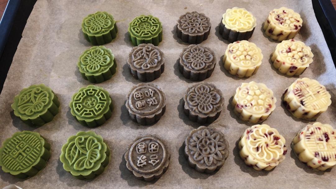 蔓越莓绿豆糕
