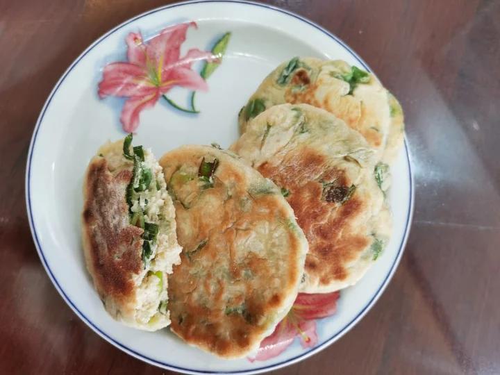 葱花鸡蛋发面饼（一）