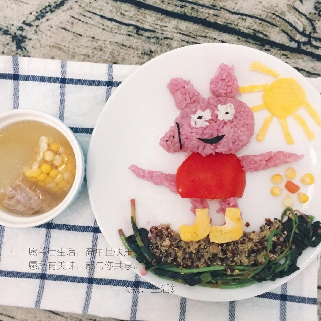 jelly王做的卡通美食小猪佩奇(佩佩猪)