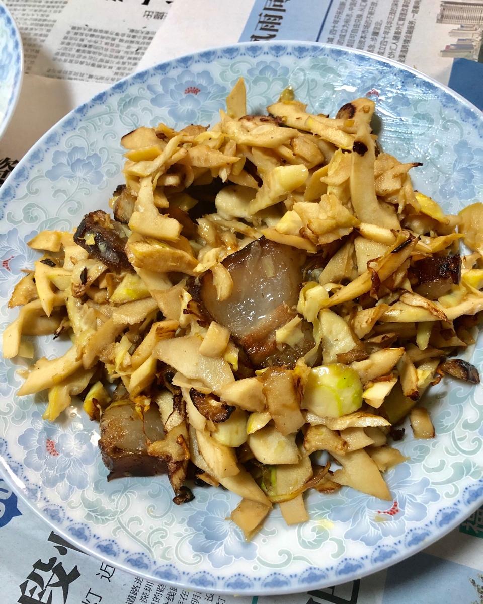 春雷鲜笋炒腊肉（多图，内附详细笋的处理方法）