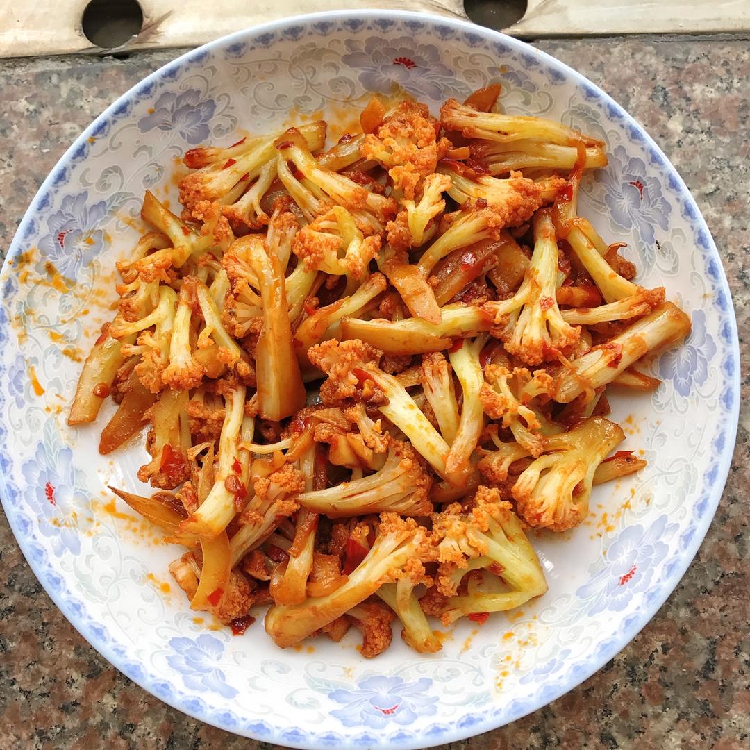 很“浪费”米饭的家常菜之一-------干锅菜花