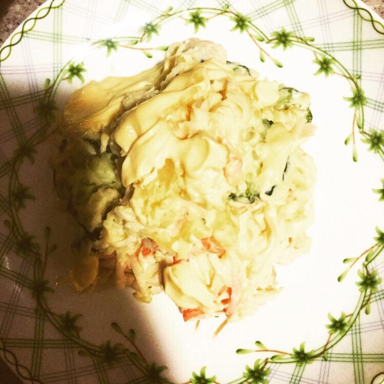 蟹柳土豆泥黄瓜沙拉