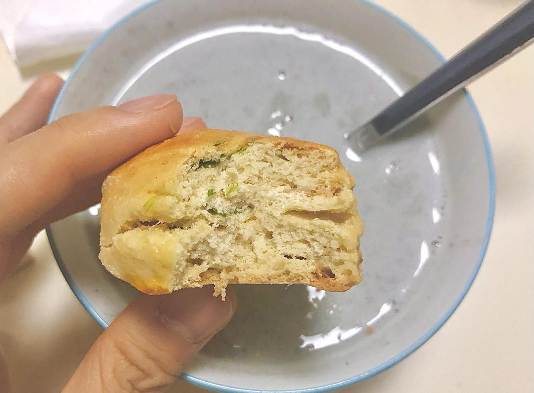 低脂香葱海苔肉松咸司康Y(≧∇≦)Y 无油无糖超快手