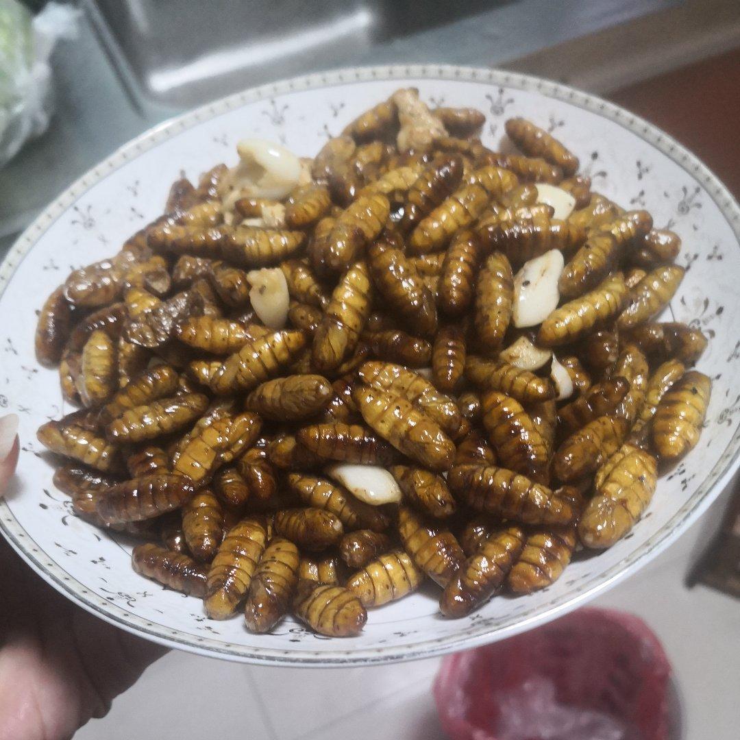 祖传蒜香蚕蛹