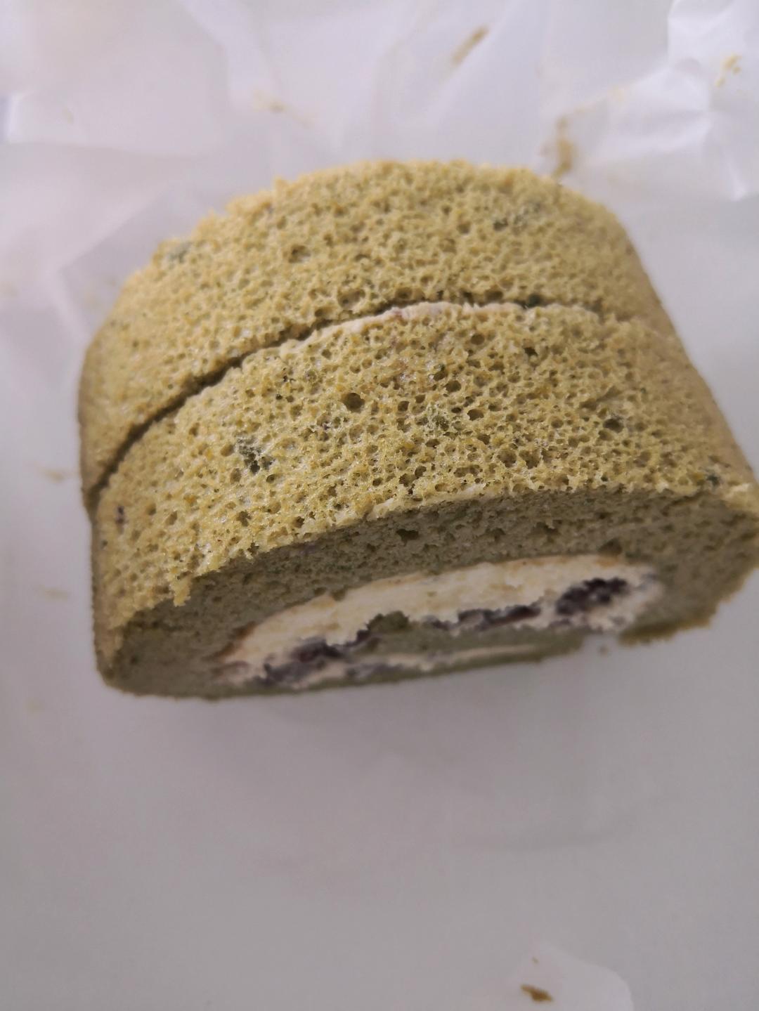 抹茶红豆蛋糕卷