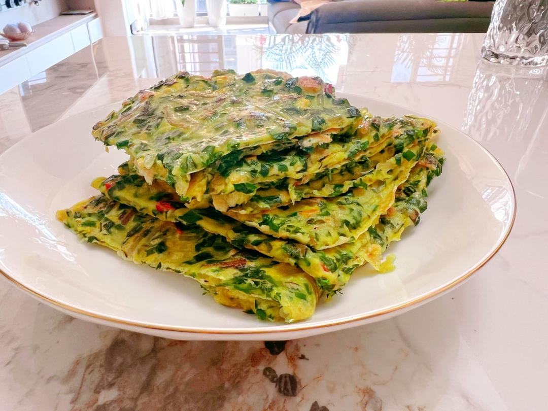 韭菜鸡蛋煎饼