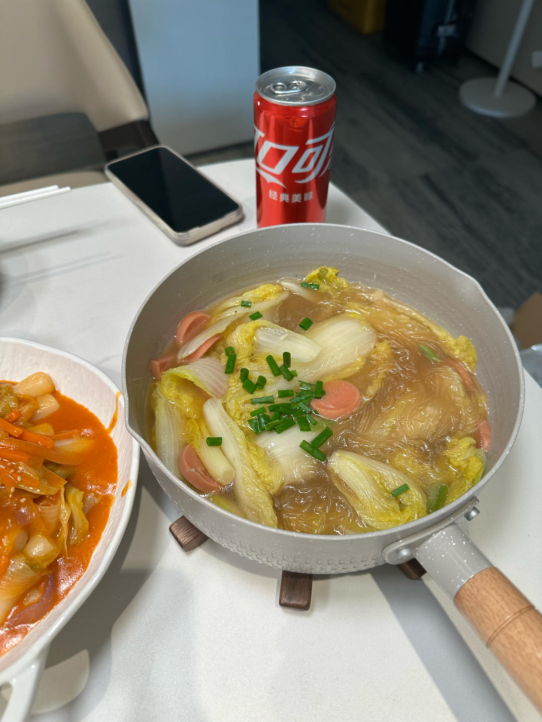 娃娃菜粉丝煲，低卡又鲜美