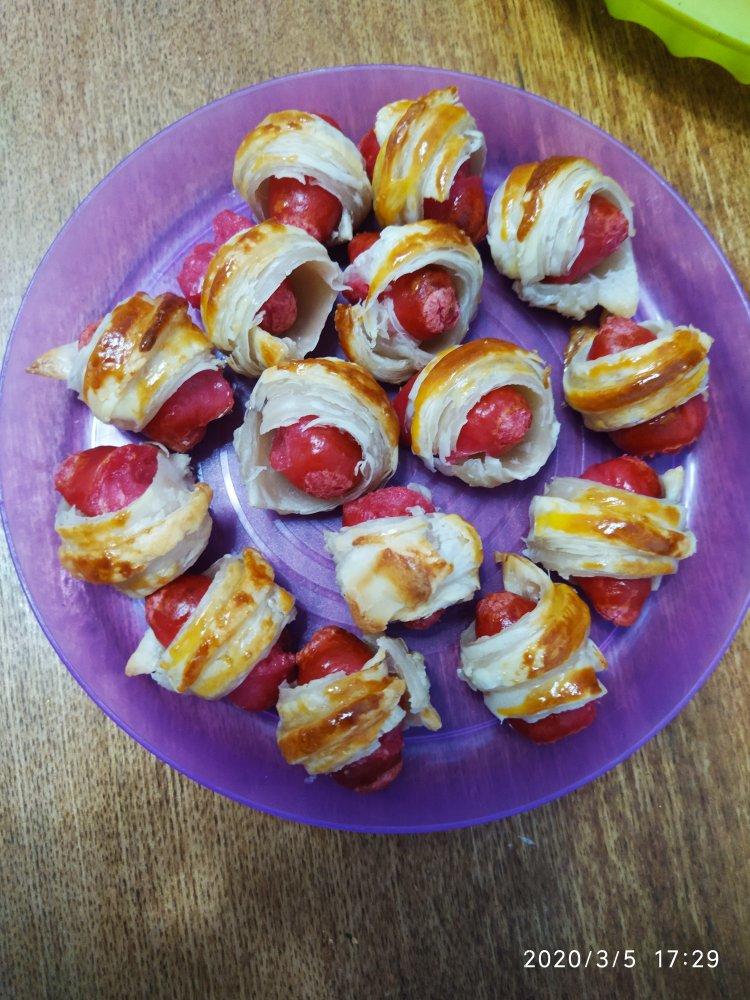 香肠可颂🥐（手抓饼版）