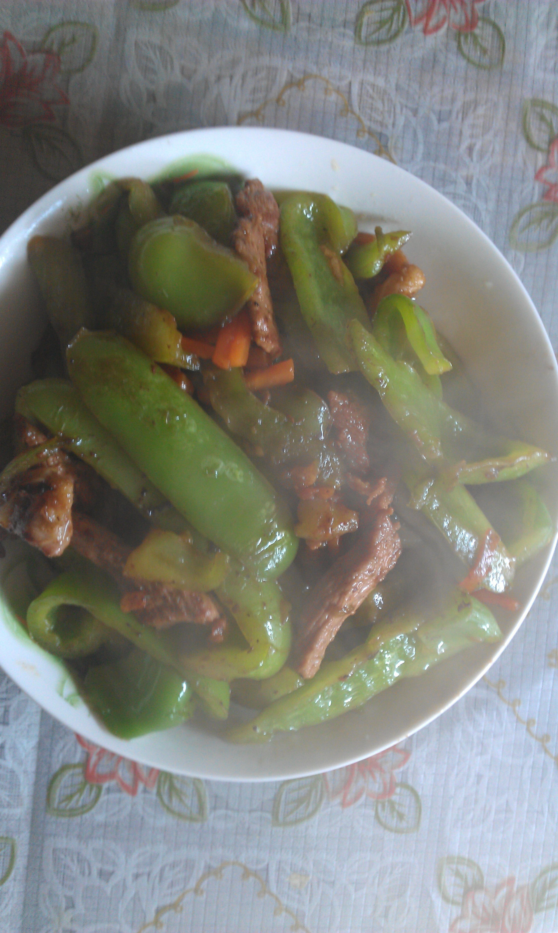 青椒炒肉丝