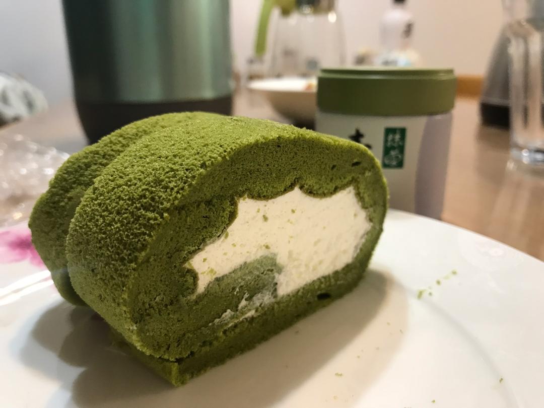 抹茶蜜豆蛋糕卷