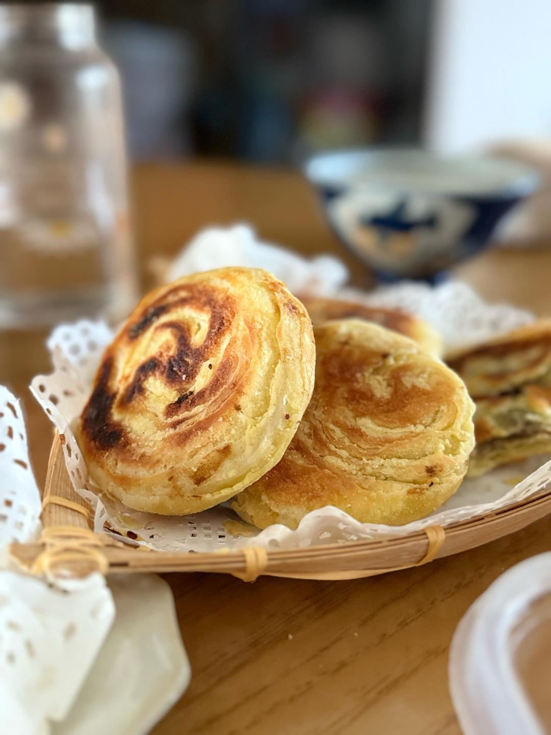 酥掉渣豆沙饼
