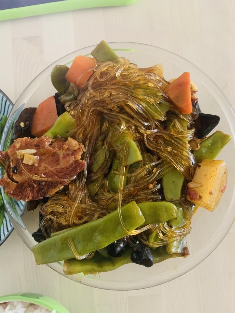 土豆炖豆角