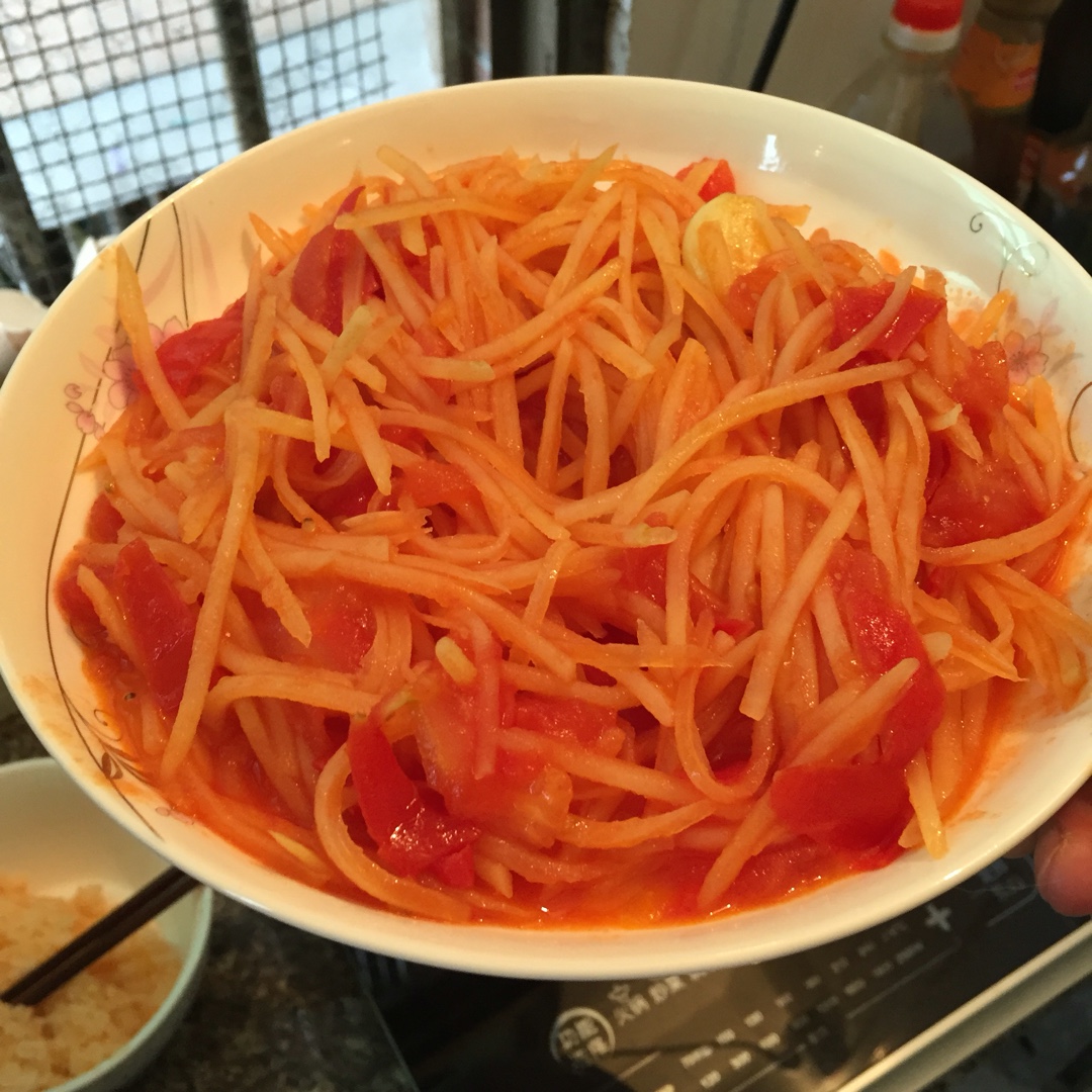 土豆炒番茄