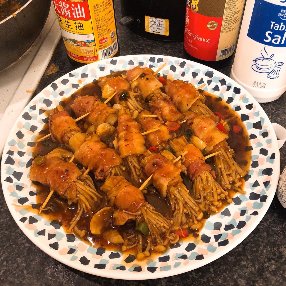 金针菇培根卷