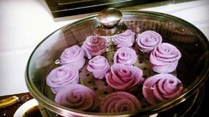 紫甘蓝柠檬玫瑰花馒头的做法 步骤8