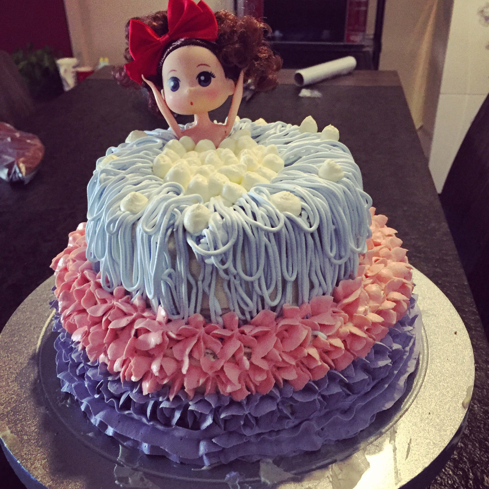 详细步骤制作泡泡浴娃娃蛋糕