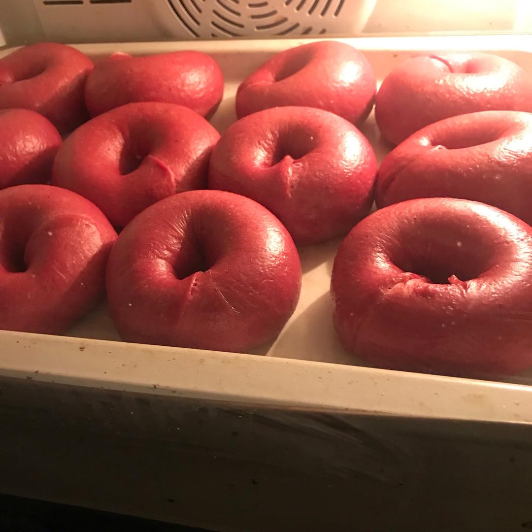 无糖低油甜菜根贝果