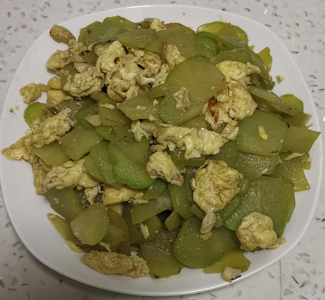 家常素菜佛手瓜炒鸡蛋🥚