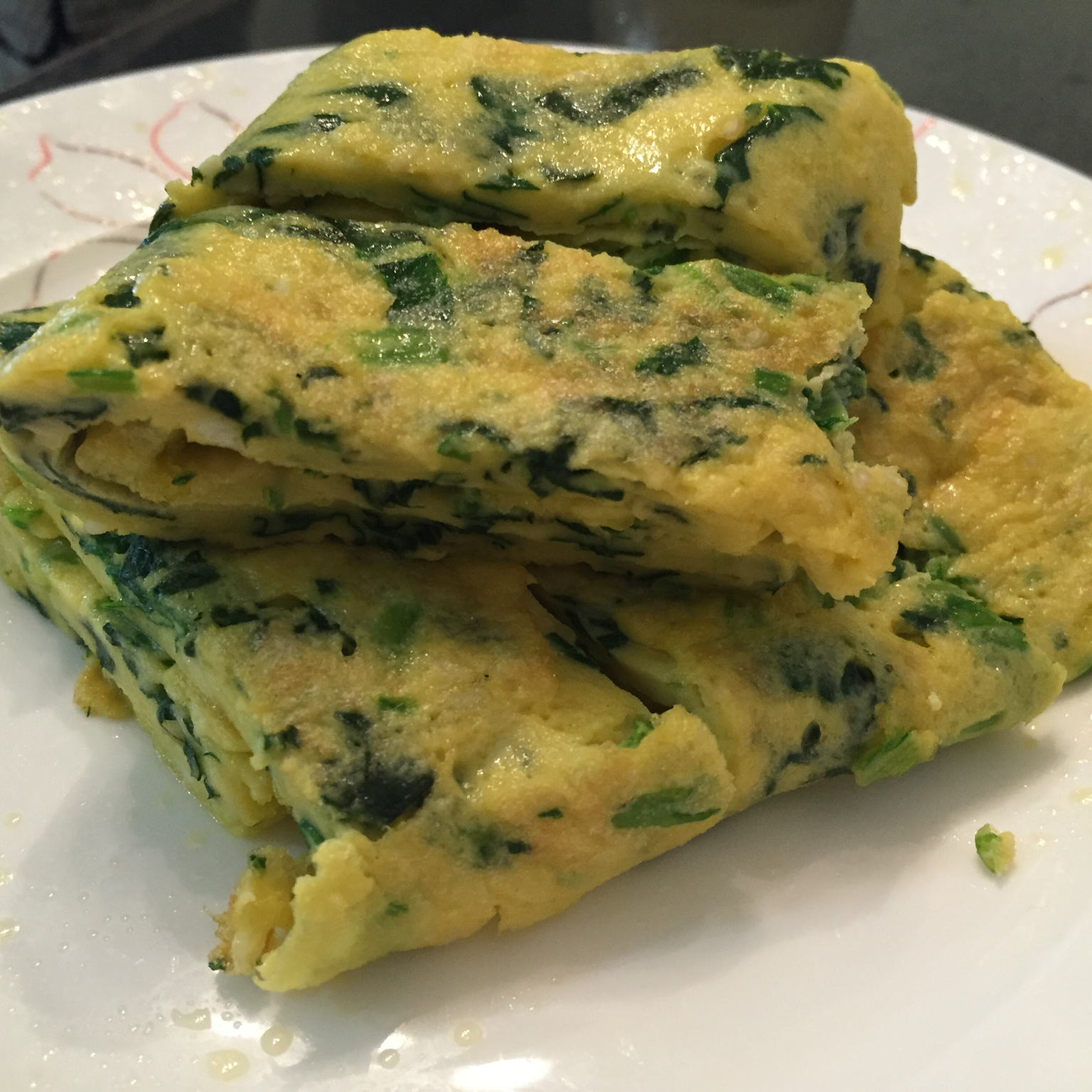 菠菜蛋饼