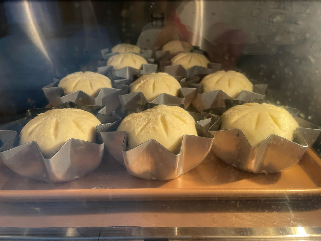 玉米火腿沙拉包，冷藏发酵流程示范