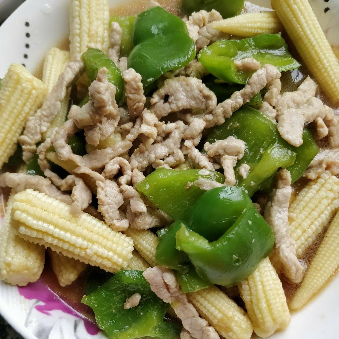 爱了就爱了2917947661做的玉米笋炒肉片