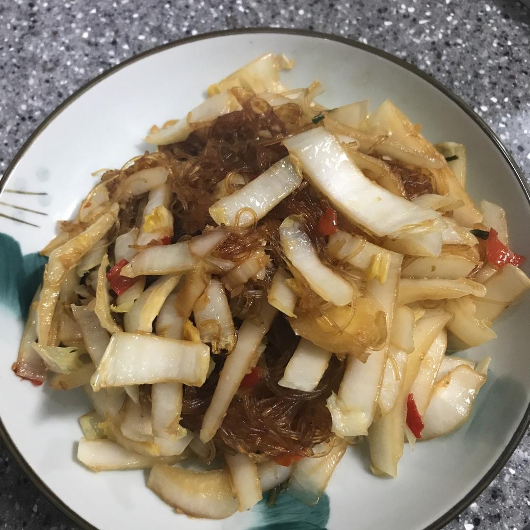 白菜炒粉丝