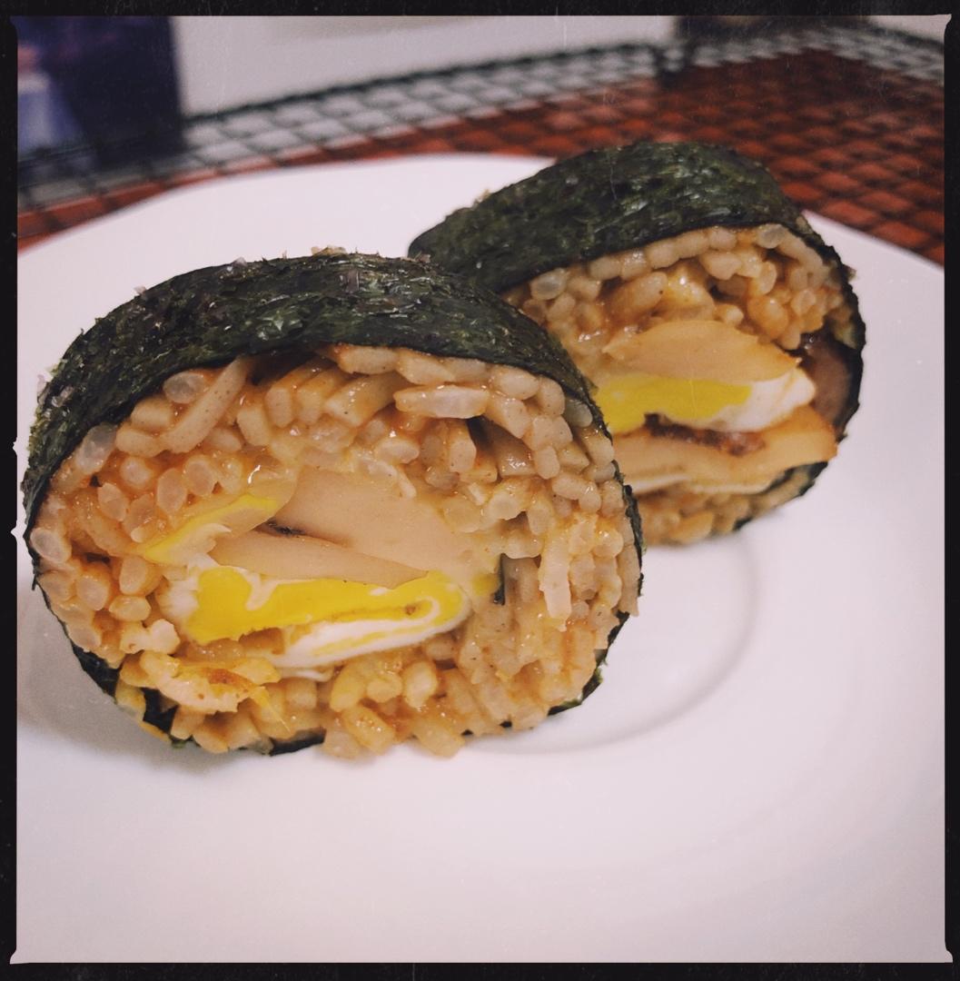 火鸡面爆浆饭卷