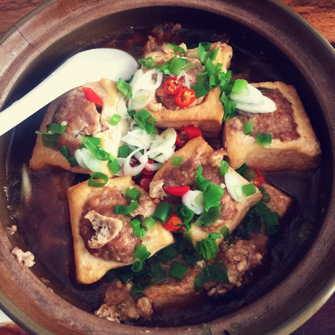 酿豆腐 豆腐箱 Tofu with Pork Mince Filling