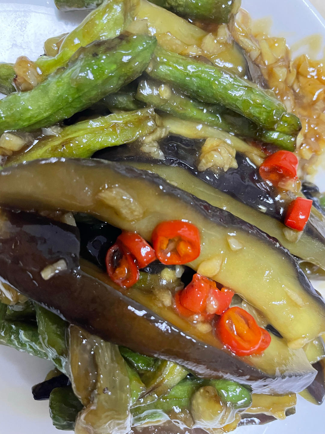 豆角烧茄子