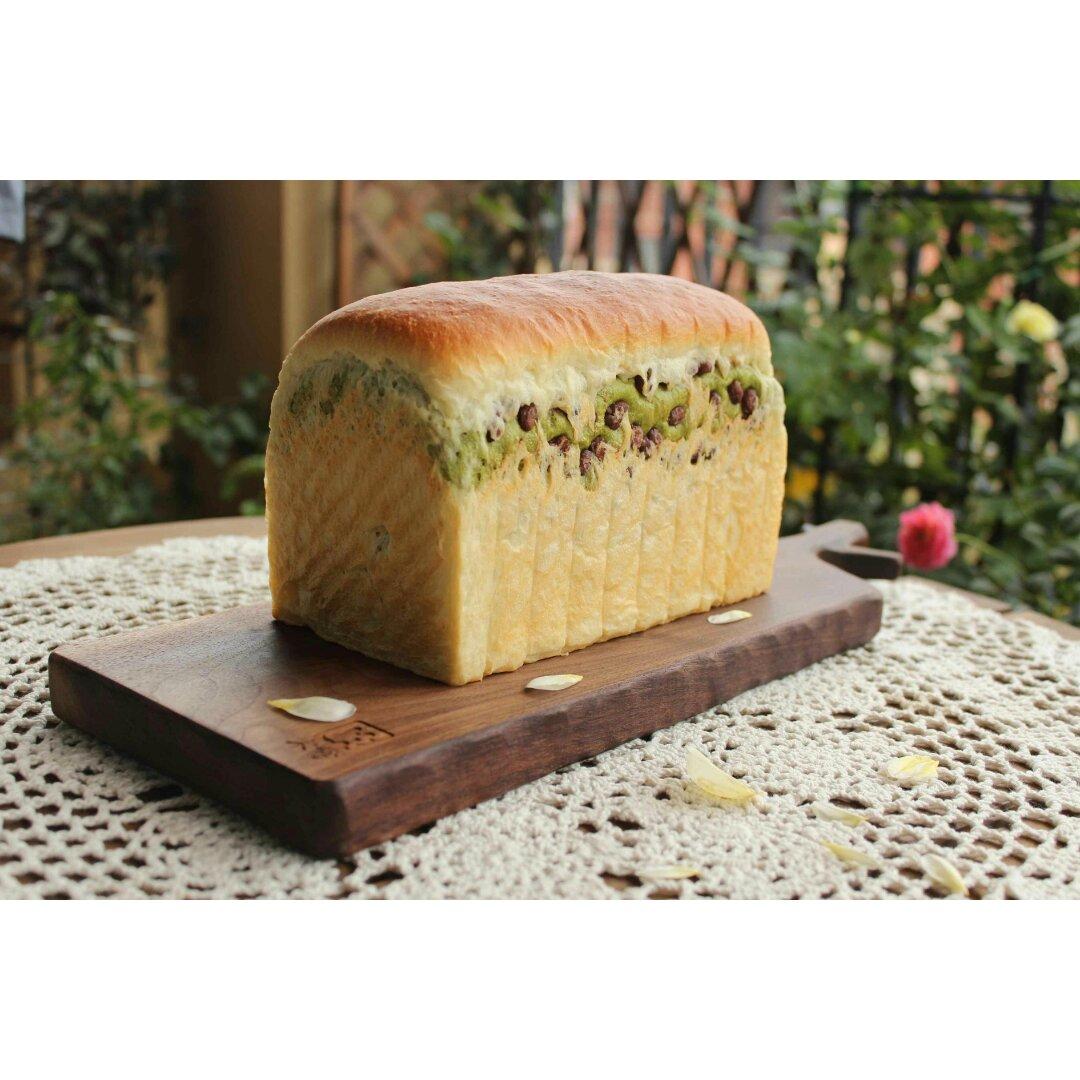 最正宗的日式抹茶红豆吐司