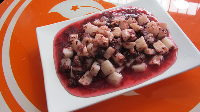 葡萄汁浸山药的做法