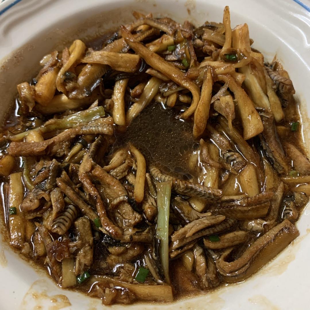 茭白炒鳝丝