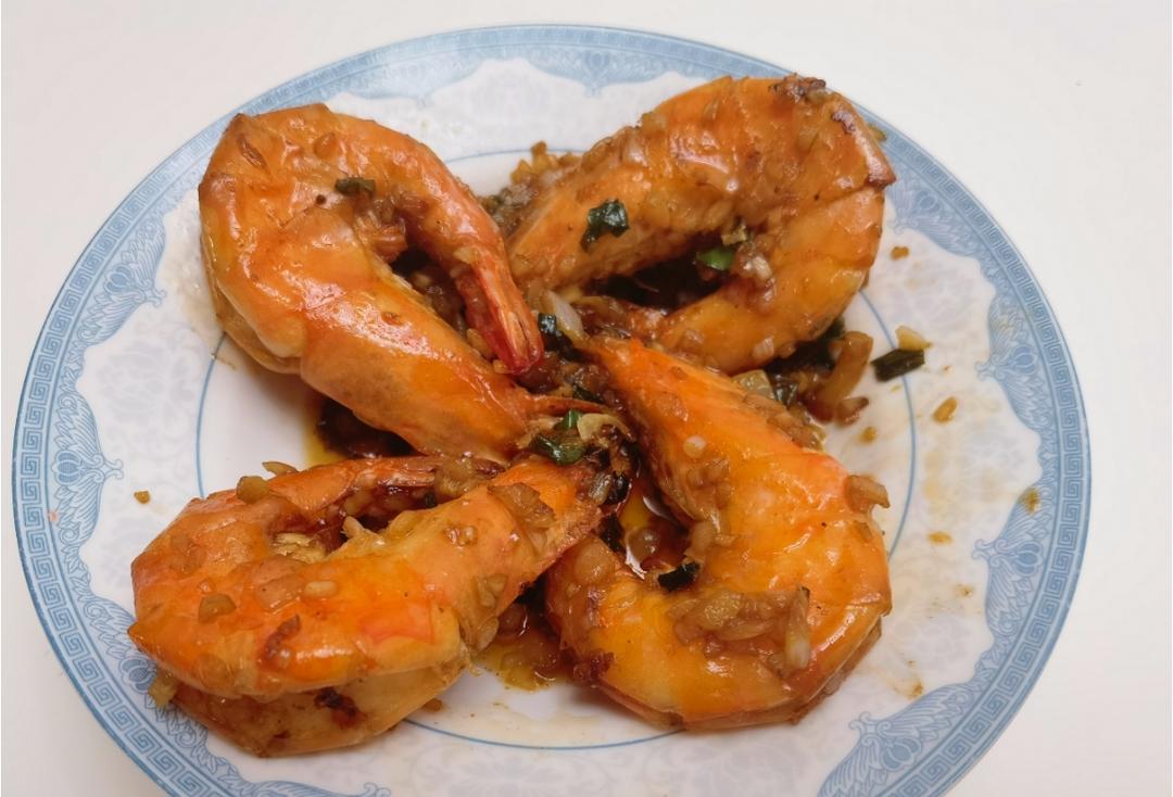 椒盐黑虎虾