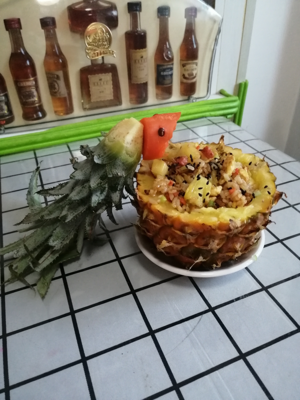 菠萝什锦炒饭的做法