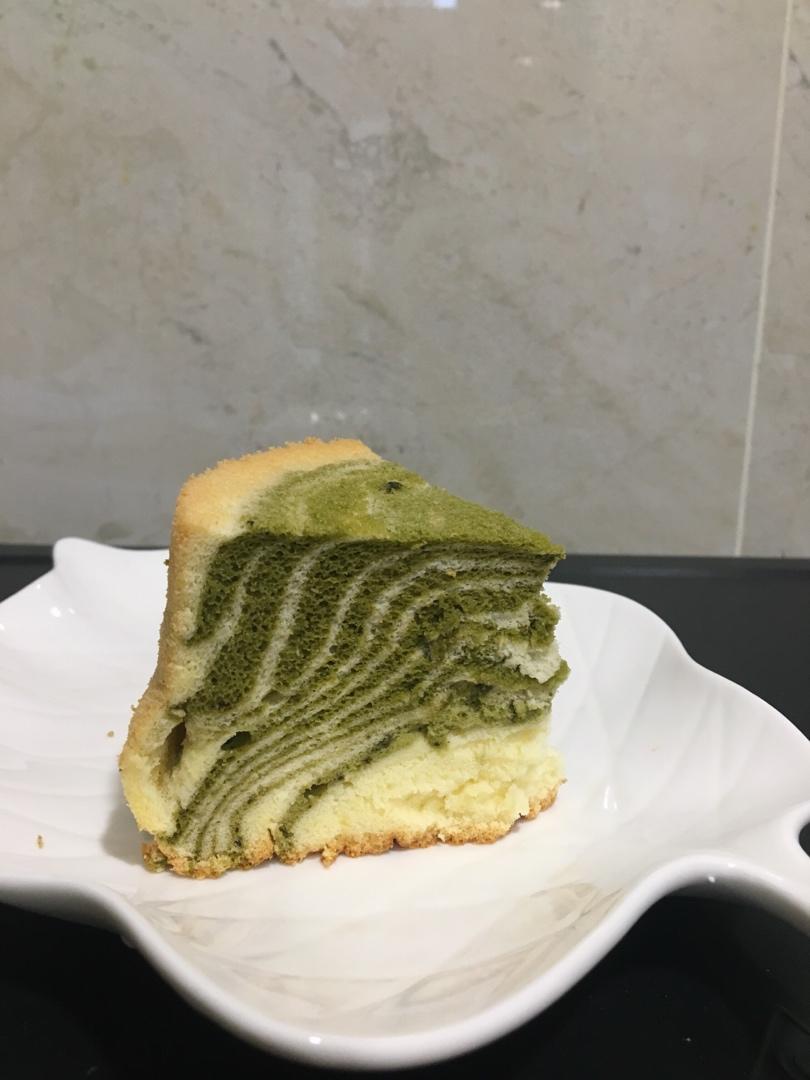 绿斑马戚风蛋糕