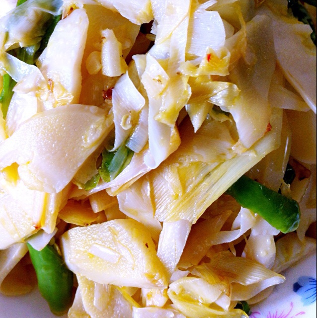 你是我的不期而遇做的素炒竹笋