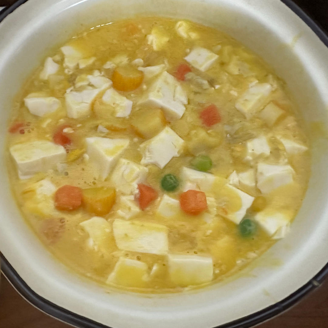 蟹黄豆腐（咸蛋黄版）