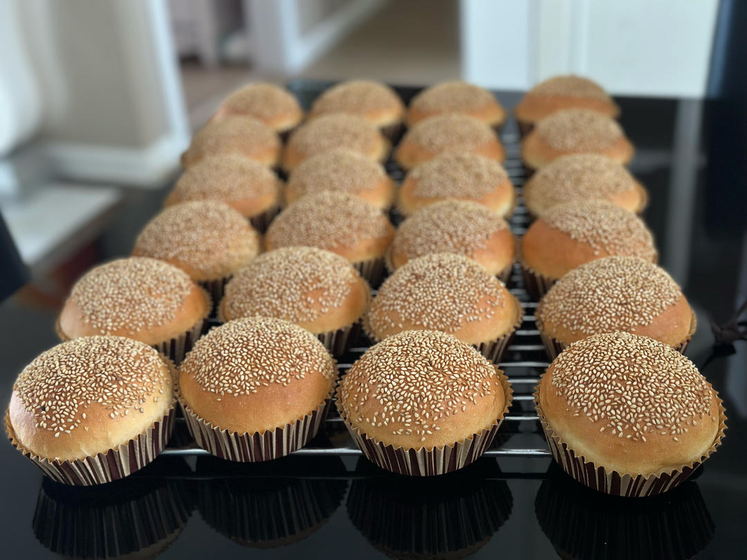 超~级松软的烫种汉堡胚