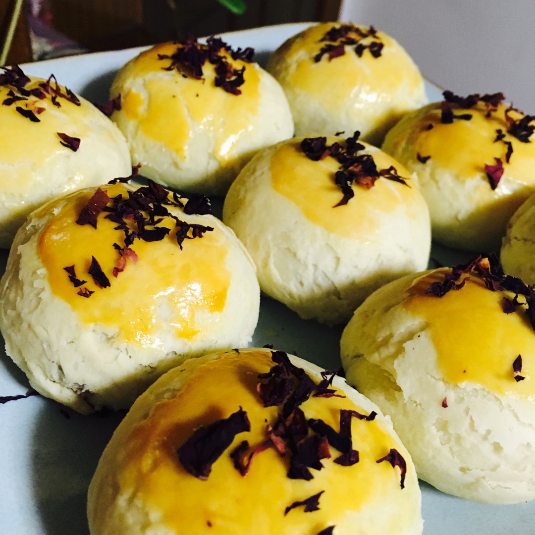 轻身素油版玫瑰酥饼（低糖低热量）