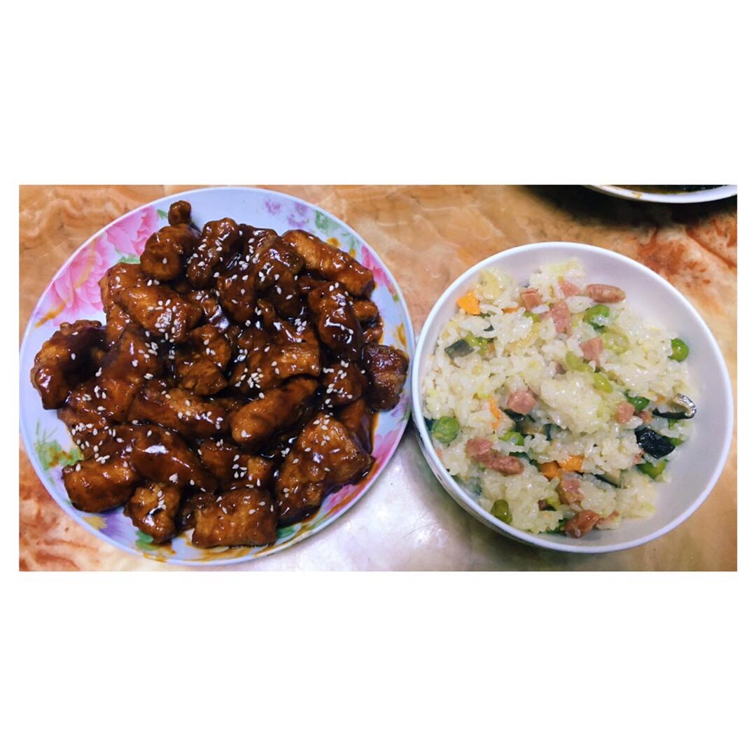 电饭锅版香菇腊肠饭