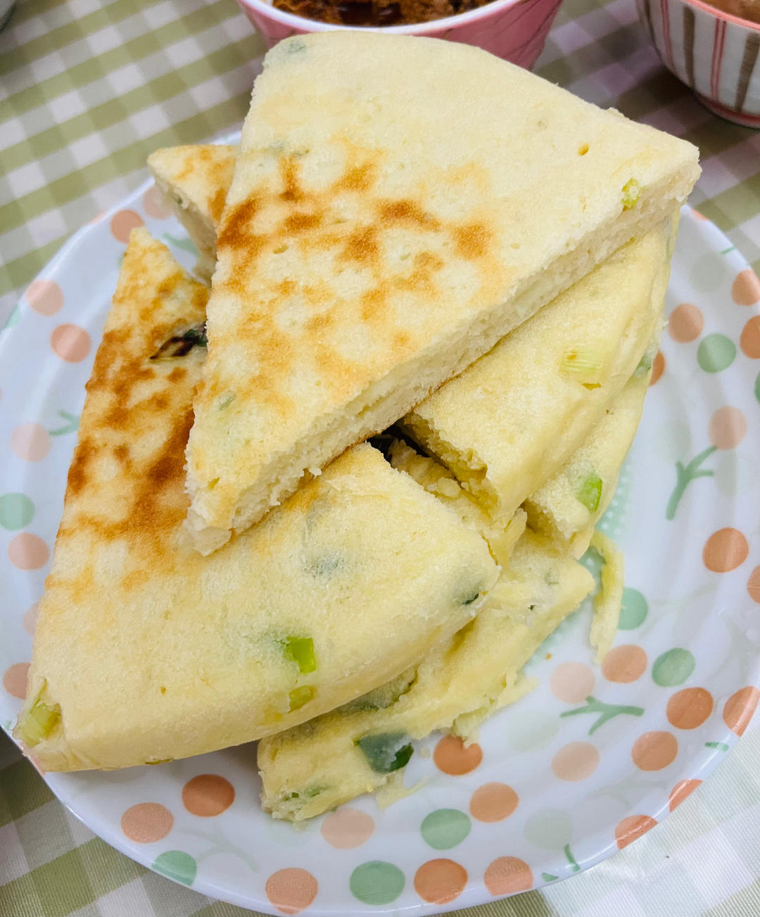 手不沾面做发面大饼