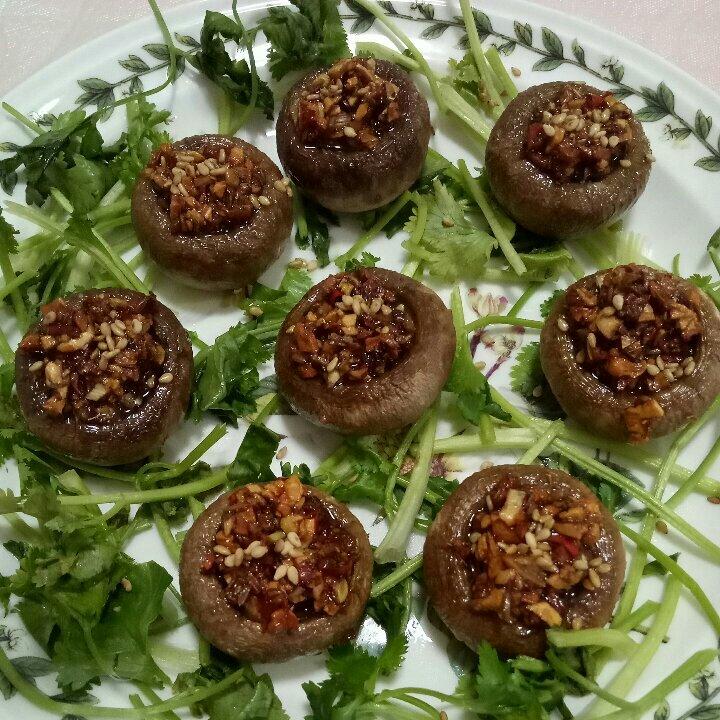 蒜蓉孜然烤香菇