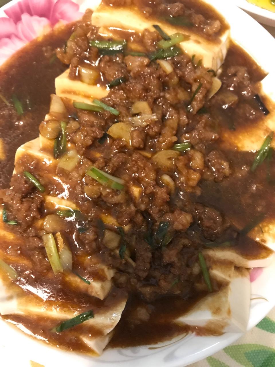 剁椒肉末蒸豆腐