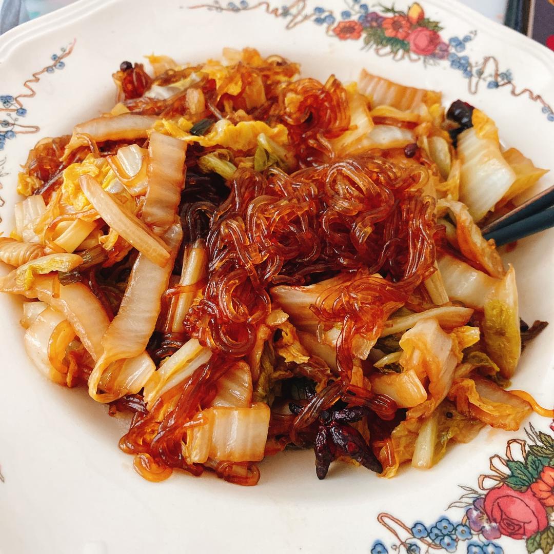 特入味的白菜粉丝（做法家常简单 香香酸酸 开胃 ）