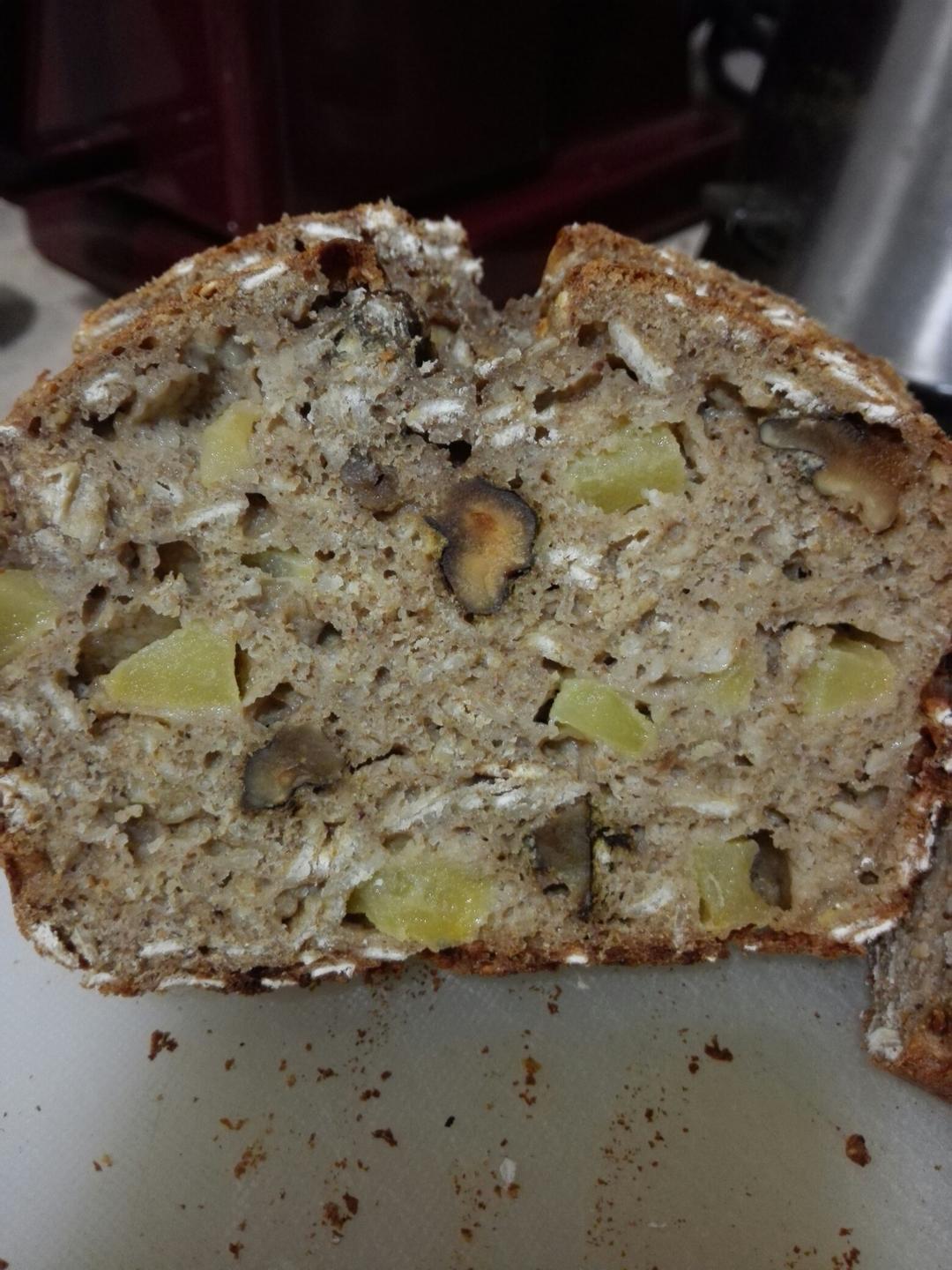 暖香燕麦苹果快手面包丨健康·烘焙