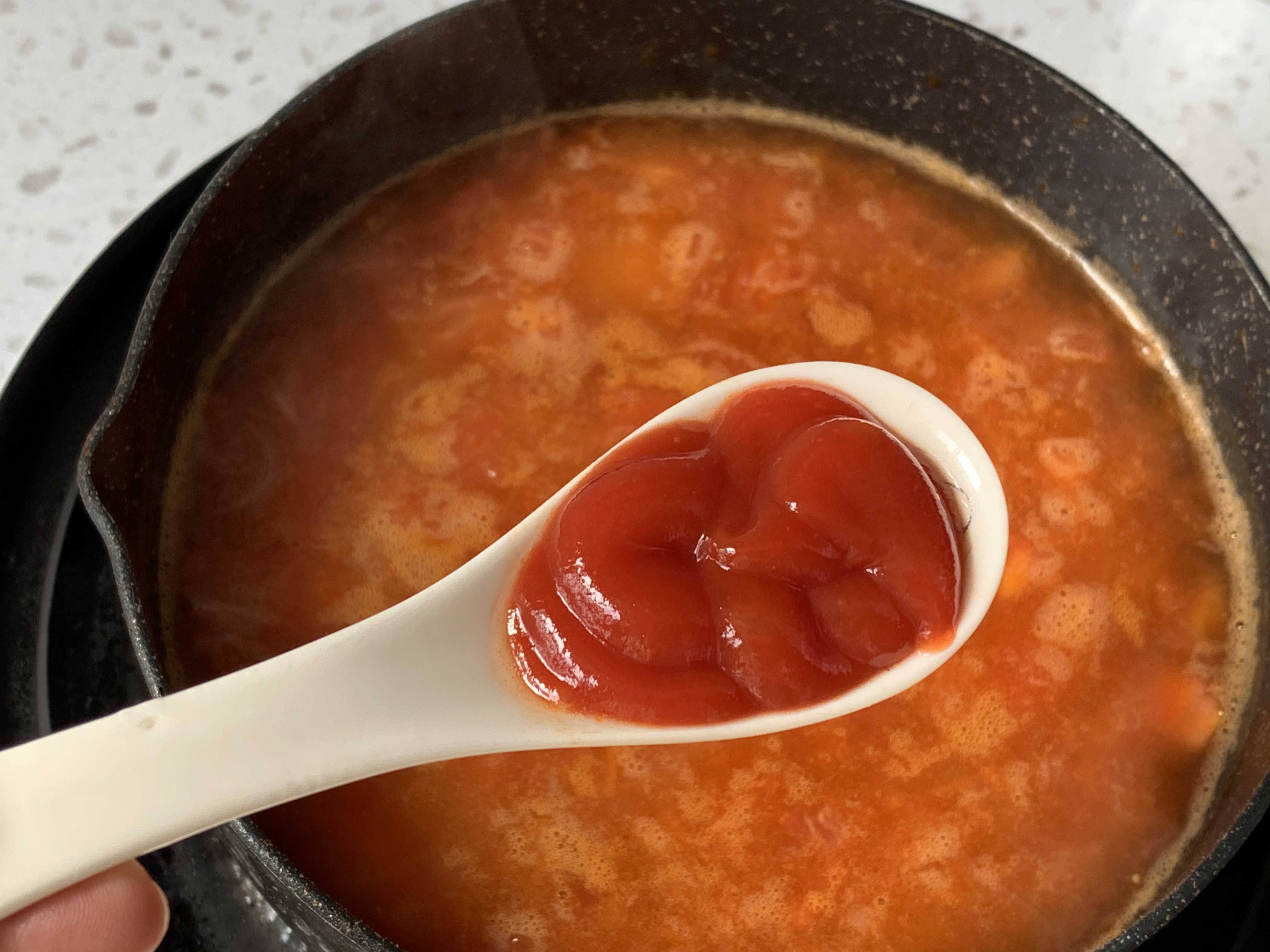 好喝开胃❗️连汤汁都不剩的番茄土豆肥牛汤。的做法 步骤10