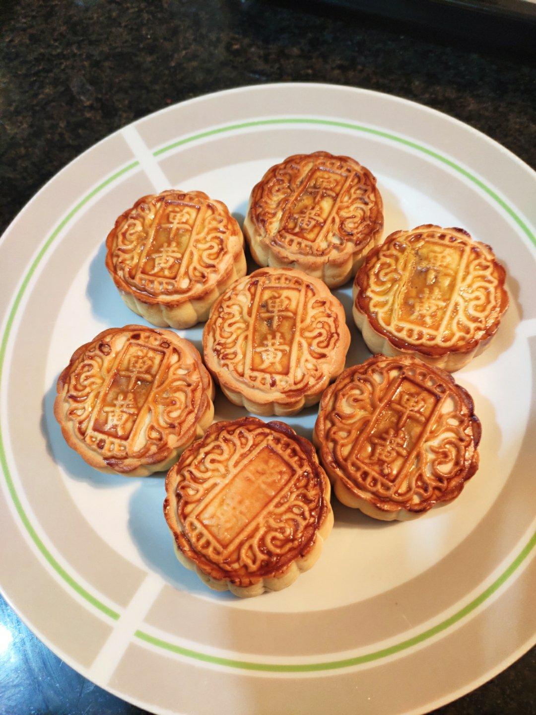 流心奶黄月饼（无吉士粉/转化糖浆版本）【曼食慢语】