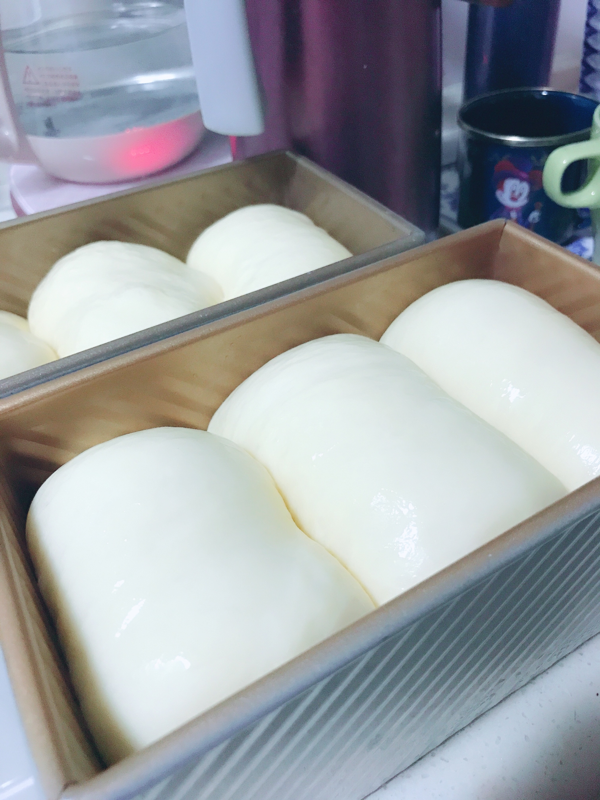 牛奶吐司-面包机揉面版的做法 步骤9